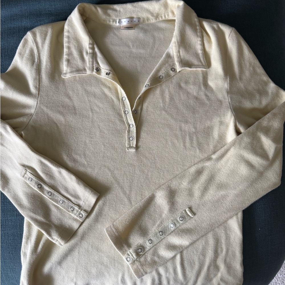 Yellow Long Sleeve Women's Top